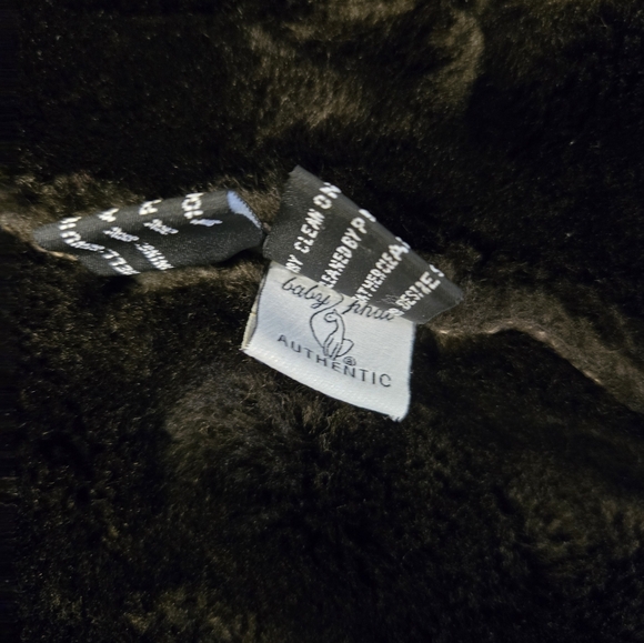 Baby fat brown suede faux fur lined jacket/coat size large - Picture 9 of 15